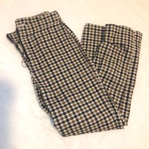 Cotton On pants, Size 2, Gingham black & brown